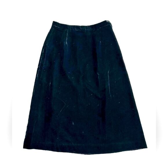 Vintage 1960’s Malbe Velvet Midi Skirt size 10 - Picture 1 of 16